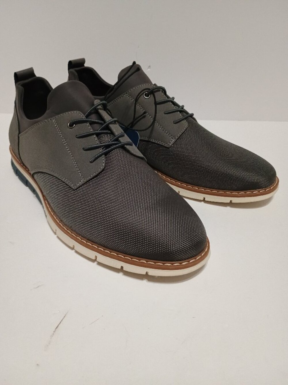 George Men’s Gary Gray Casual Oxford Memory Foam Dress Shoes Size 12 NWT